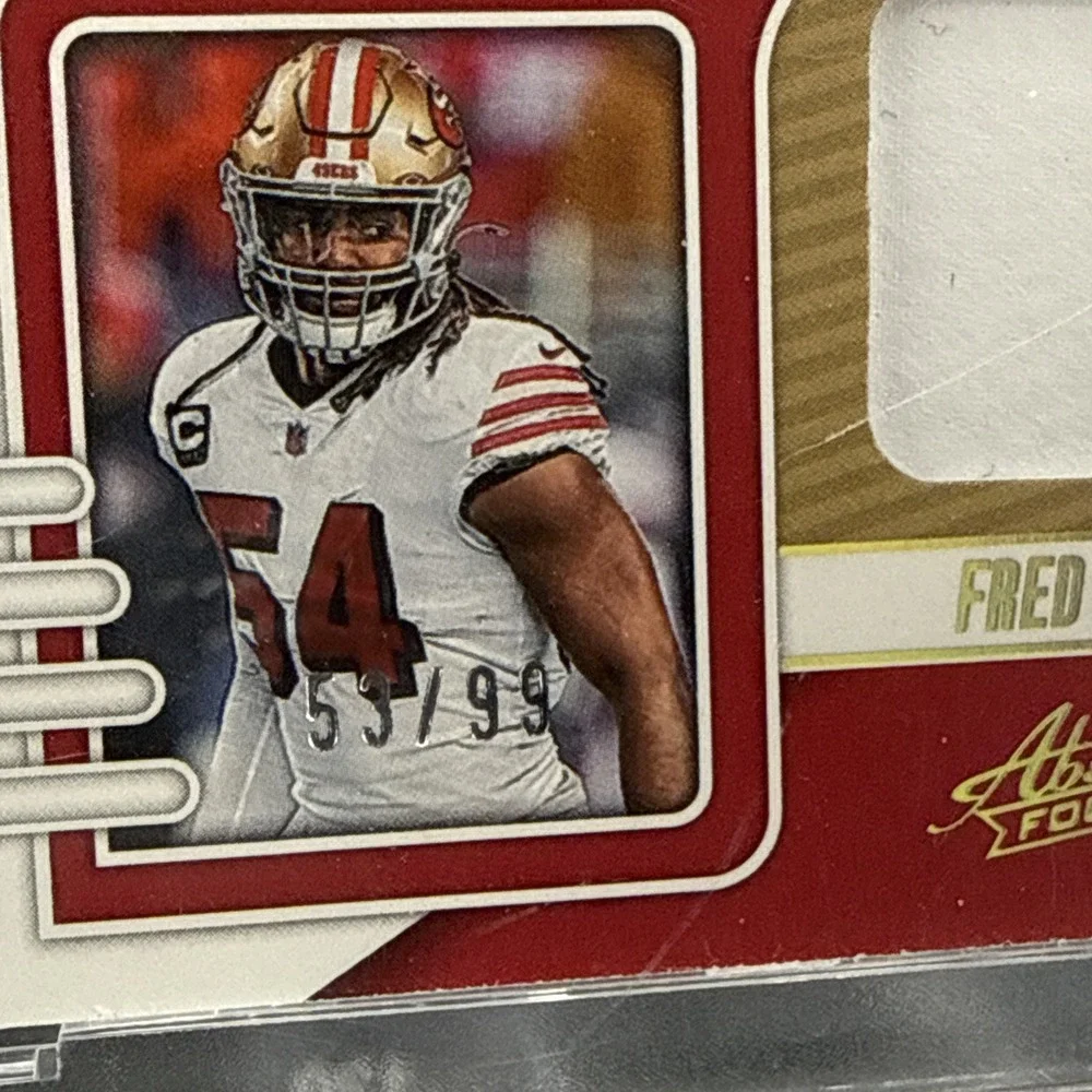 Nick Bosa / Fred Warner 2023 Panini Absolute Team Tandem Materials /99 #TT-S